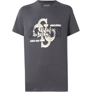 GUESS Shirt  antraciet / greige / zwart / wit
