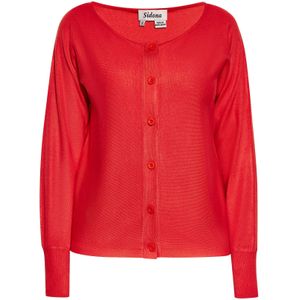 Sidona Gebreid vest  rood