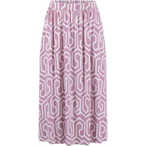 FYNCH-HATTON - Plooirok - Rosé / Natuurwit - 7/8 Lengte