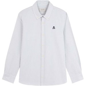 Scalpers Overhemd ' '  lichtgrijs / wit