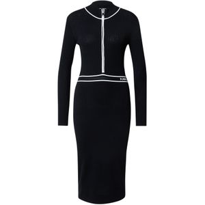 Karl Lagerfeld Gebreide jurk  zwart / wit