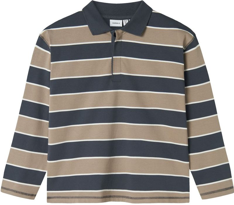 Name It - NKMOLLIE - Polo - Hazelnoot - 100% Katoen van Gecontroleerde Biologische Landbouw