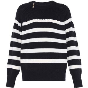 faina Trui  zwart / wit
