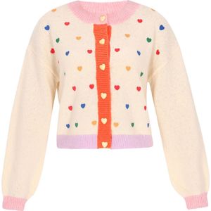 MYMO Oversized vest  oranje / rosa / rood / wolwit