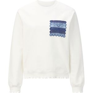 Rich & Royal Sweatshirt  blauw denim / offwhite