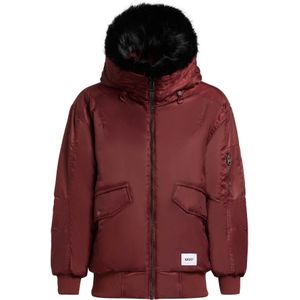 khujo Winterjas 'Cela'  bourgogne / zwart / wit