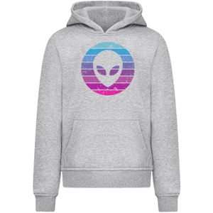 F4NT4STIC Sweatshirt 'Alien Kopf'  blauw / grijs gemêleerd / lila / pink