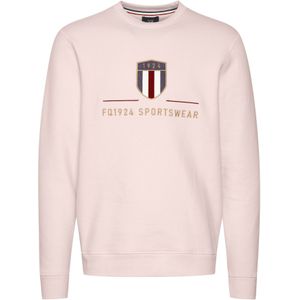 FQ1924 Sweatshirt 'William'  blauw / rosa / bloedrood / wit