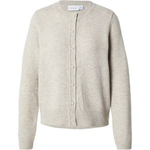 VILA Gebreid vest 'VISALSA'  beige gemêleerd
