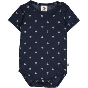 Müsli by GREEN COTTON Rompertje/body  marine / wit
