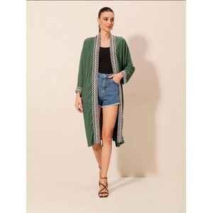 Bigdart Kimono  groen / zwart / wit