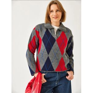 Bianco Lucci Trui  navy / donkerblauw / grijs gemêleerd / vuurrood