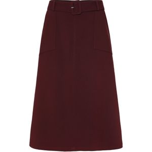 Tatuum - Ormite 2 - Midi A-lengte Rok - Met Riem - Viscose Voering