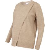 Gebreide Pullover - 2-in-1 - Voor Zwangerschap en Borstvoeding - Lange Mouwen - O-hals