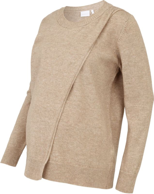 Gebreide Pullover - 2-in-1 - Voor Zwangerschap en Borstvoeding - Lange Mouwen - O-hals