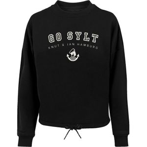 F4NT4STIC Sweatshirt 'Go Sylt'  zwart / wit