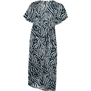 Vmmjosie - Zwangerschapsjurk - Midi-lengte - V-Hals - Korte Mouwen - Wikkelsluiting