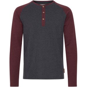 INDICODE JEANS Shirt 'Winston'  grijs / bordeaux