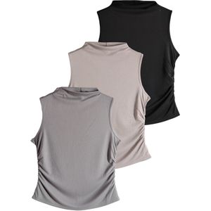 The Set Top  grijs / taupe / zwart