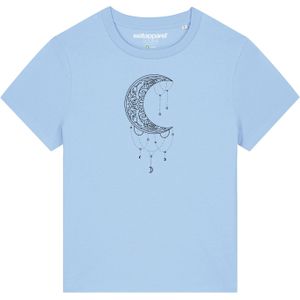 Watapparel Shirt ' Mandala Moon '  lichtblauw
