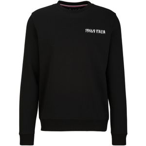 19V69 ITALIA Sweatshirt 'Nico Logo Carrier 4'  beige / groen / rood / zwart / wit