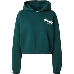 Sublevel Sweatshirt  donkergroen / wit