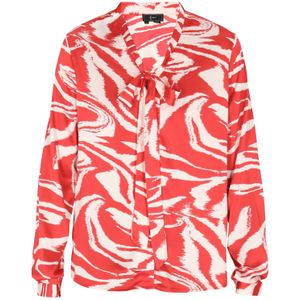faina Blouse  rood / wolwit