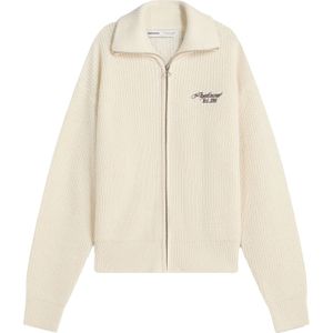 Bershka Gebreid vest  donkerbruin / wolwit