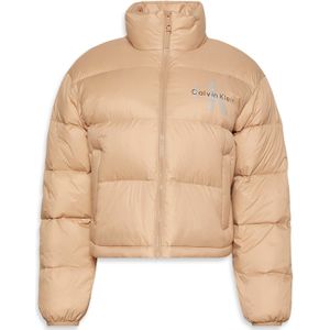 Calvin Klein Jeans Tussenjas  cappuccino / zwart / zilver