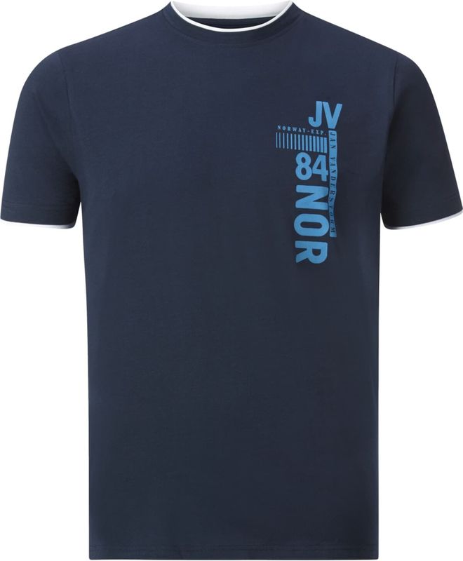 Jan Vanderstorm - Flemming - T-shirt - Donkerblauw - Halve Mouw