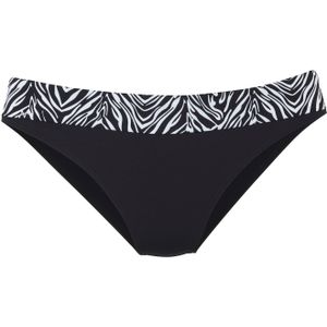 s.Oliver - RED LABEL Beachwear - Bikinibroekje - Zwart/wit - Dieren-design