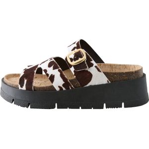 Next Muiltjes 'Forever Comfort'  bruin / wit