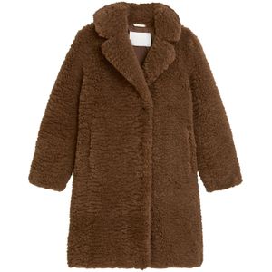 Marc O'Polo - Lange Jas - Effen - Teddybont - Relaxed Fit - Reverskraag