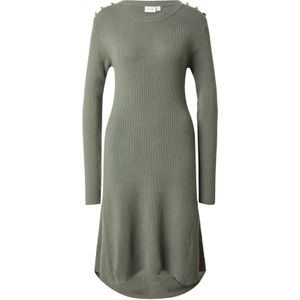VILA Gebreide jurk  goud / donkergroen