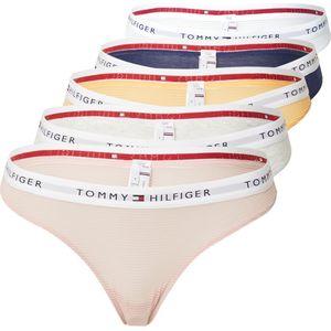 Tommy Hilfiger Underwear String 'Essential'  navy / donkergeel / grijs / lichtroze / wit