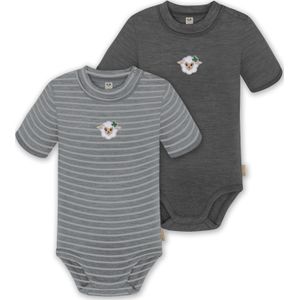 normani Rompertje/body 'Tihoi'  beige / grijs / wit