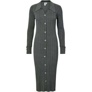 YAS Gebreide jurk 'YASMIQLO'  donkergrijs