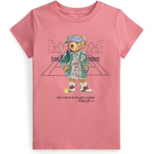 Polo Ralph Lauren T-Shirt - Vervaagde pioen m. Knuffel - Polo Ralph Lauren - 2 jaar (92) - T-Shirts