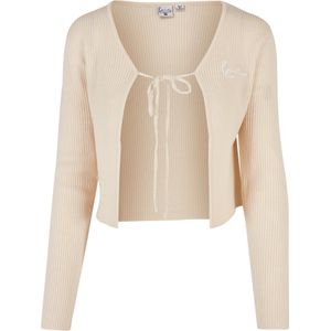 Karl Kani Gebreid vest  lichtbeige