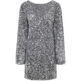 JDY - Korte Jurk - Velours - Pailletten Detail - Regular Fit