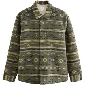 Next Tussenjas  olijfgroen / lichtgroen / wit