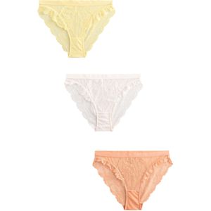 Next Slip  lichtgeel / koraal / wit