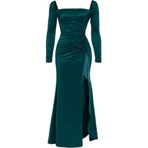 GODDIVA Avondjurk  donkergroen