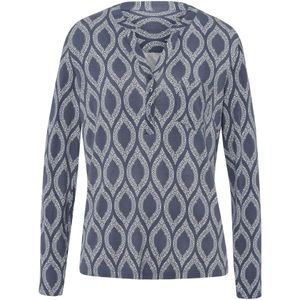 heine Blouse  duifblauw / wit