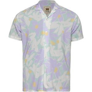 Campus Sutra Overhemd 'Rhett'  lichtgeel / pastelgroen / lichtgroen / sering