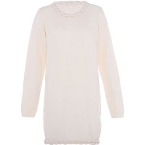 faina Gebreide jurk  wolwit