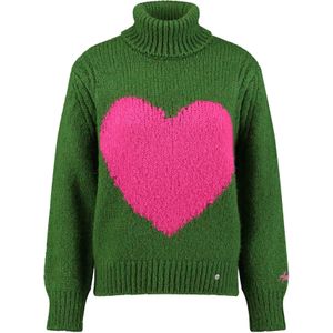 Key Largo Trui 'Warm'  groen / fuchsia