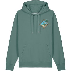 Watapparel Sweatshirt ' Beach is calling '  groen / gemengde kleuren