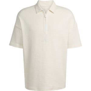 adidas SPORTSWEAR - Functioneel Shirt - Wit - Halve Rits - Losse Pasvorm