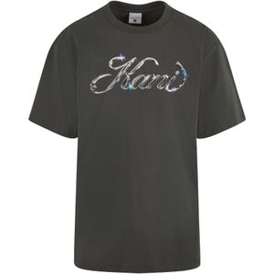 Karl Kani Shirt 'Icy Chrome'  azuur / grijs / donkergrijs / wit